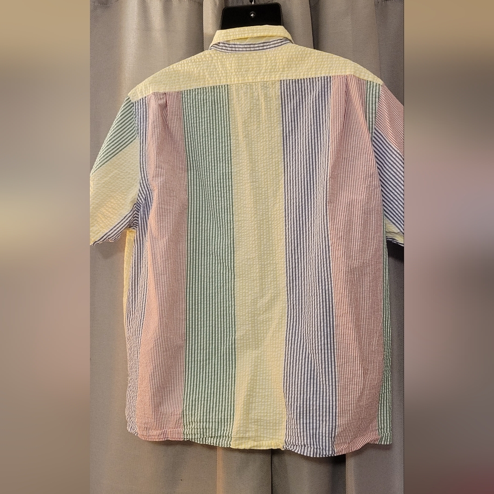 Polo Ralph Lauren Yellow, Blue, Green, and Red Striped Shirt - Picture 3 of 4